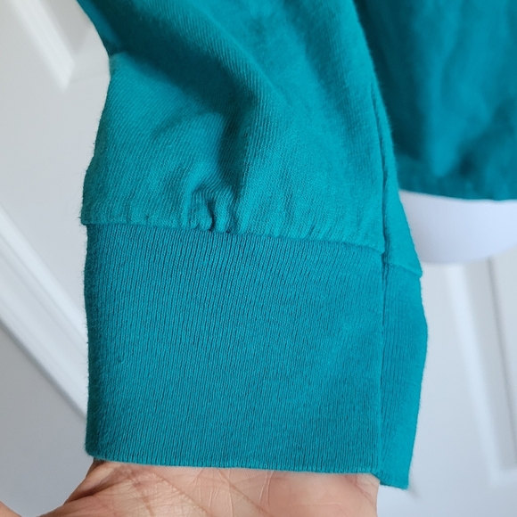 Majestic Miami Dolphins football team teal orange white long sleeve shirt medium - Picture 6 of 16